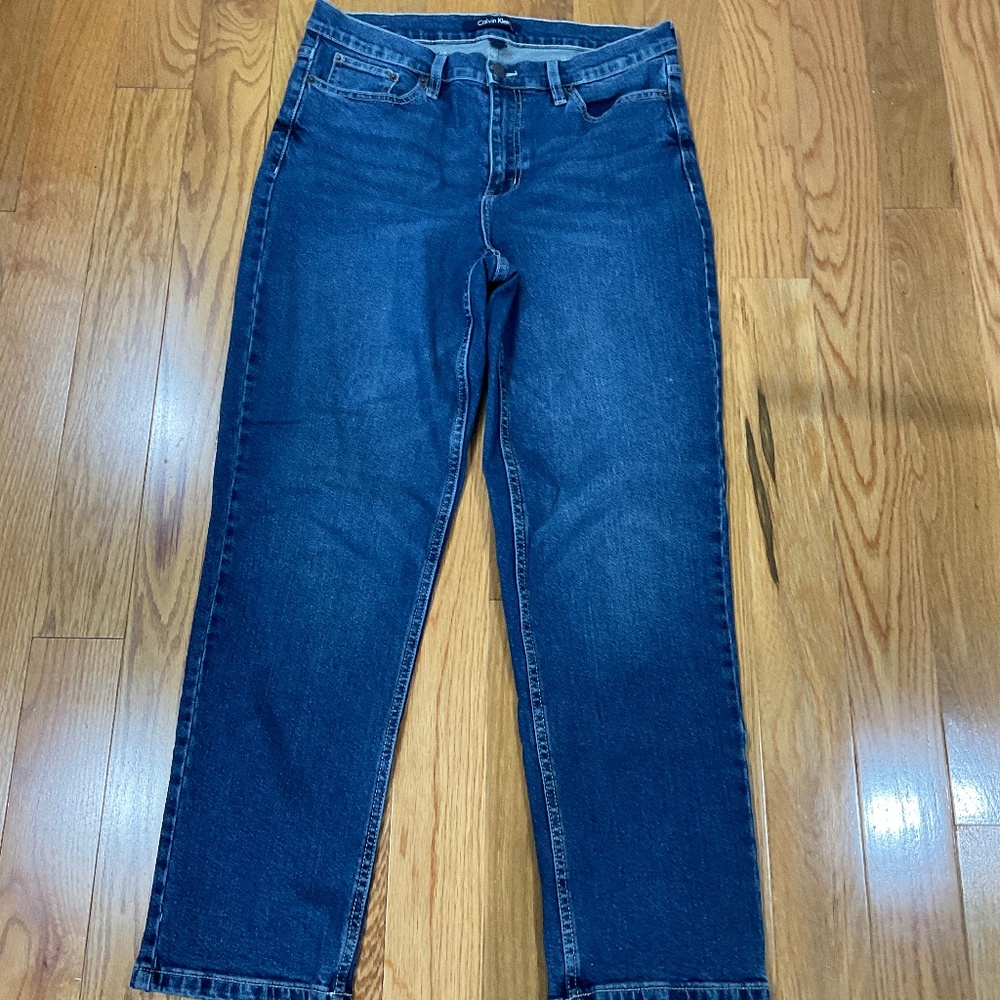Calvin Klein Blue Denim Jeans, Size 8, NWOT